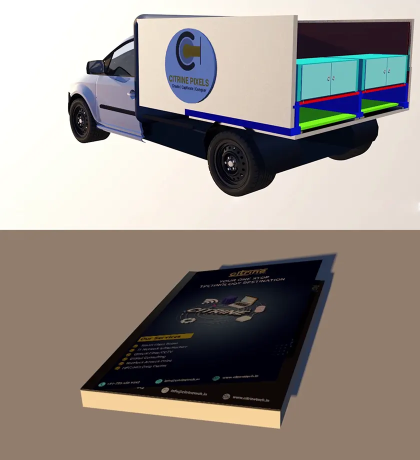 Creative animation team working on a project